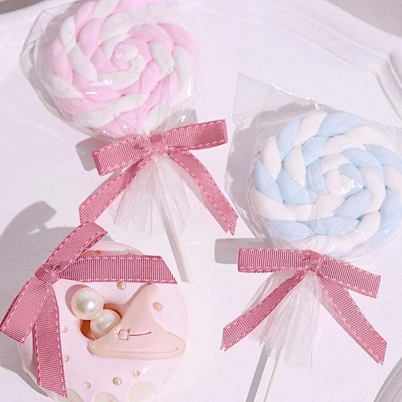 50 pcs 3" Pre Tied Grosgrain Ribbon Stitched Twist Tie Bows