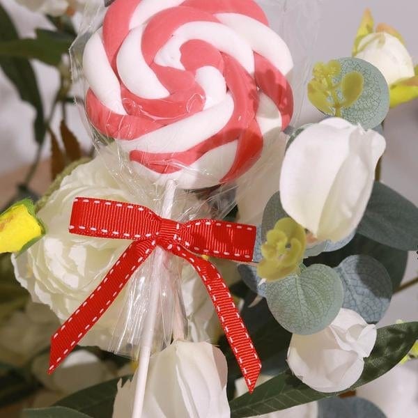 50 pcs 3" Pre Tied Grosgrain Ribbon Stitched Twist Tie Bows