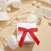 50 pcs 3" Pre Tied Grosgrain Ribbon Stitched Twist Tie Bows