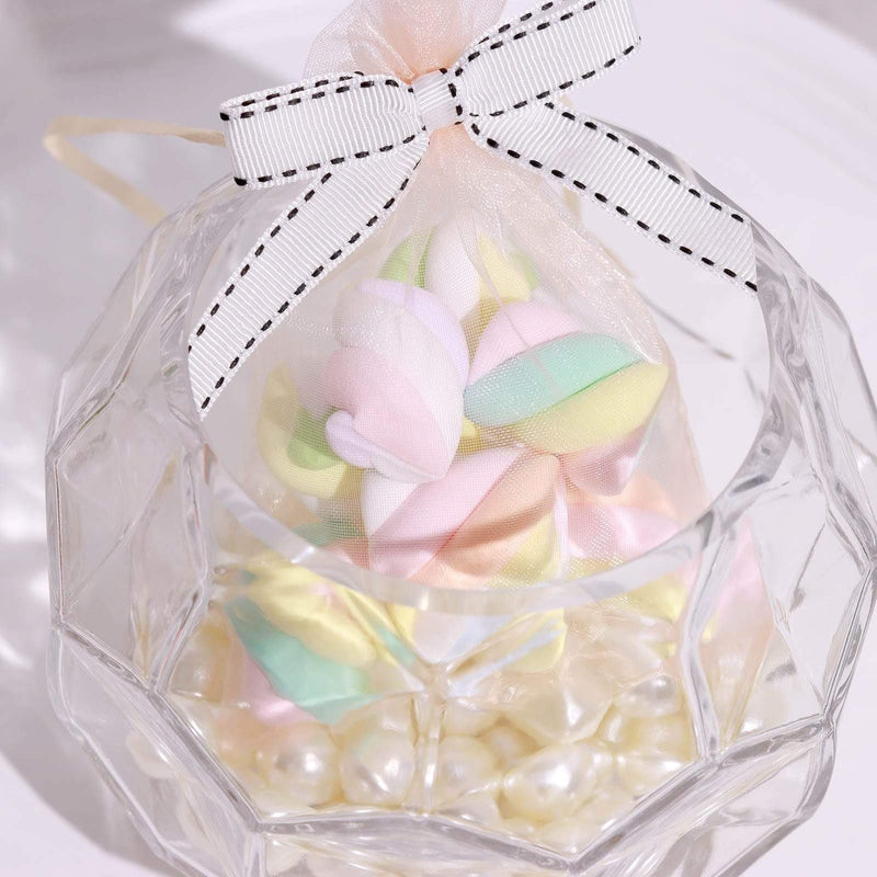 50 pcs 3" Pre Tied Grosgrain Ribbon Stitched Twist Tie Bows