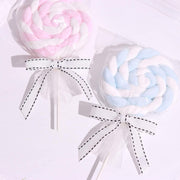 50 pcs 3" Pre Tied Grosgrain Ribbon Stitched Twist Tie Bows
