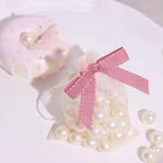 50 pcs 3" Pre Tied Grosgrain Ribbon Stitched Twist Tie Bows