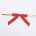 50 pcs 3" Pre Tied Grosgrain Ribbon Stitched Twist Tie Bows RIB_BOW_STCH01_RED