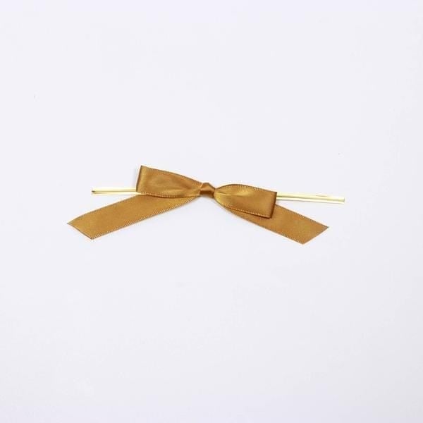50 pcs 3" Pre Tied Satin Ribbon Twist Tie Bows