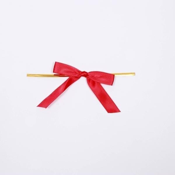 50 pcs 3" Pre Tied Satin Ribbon Twist Tie Bows