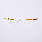 50 pcs 3" Pre Tied Satin Ribbon Twist Tie Bows