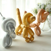 50 pcs 30" Long Modeling Twisting Metallic Latex Balloons