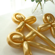 50 pcs 30" Long Modeling Twisting Metallic Latex Balloons