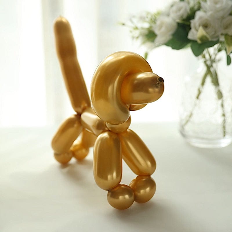 50 pcs 30" Long Modeling Twisting Metallic Latex Balloons