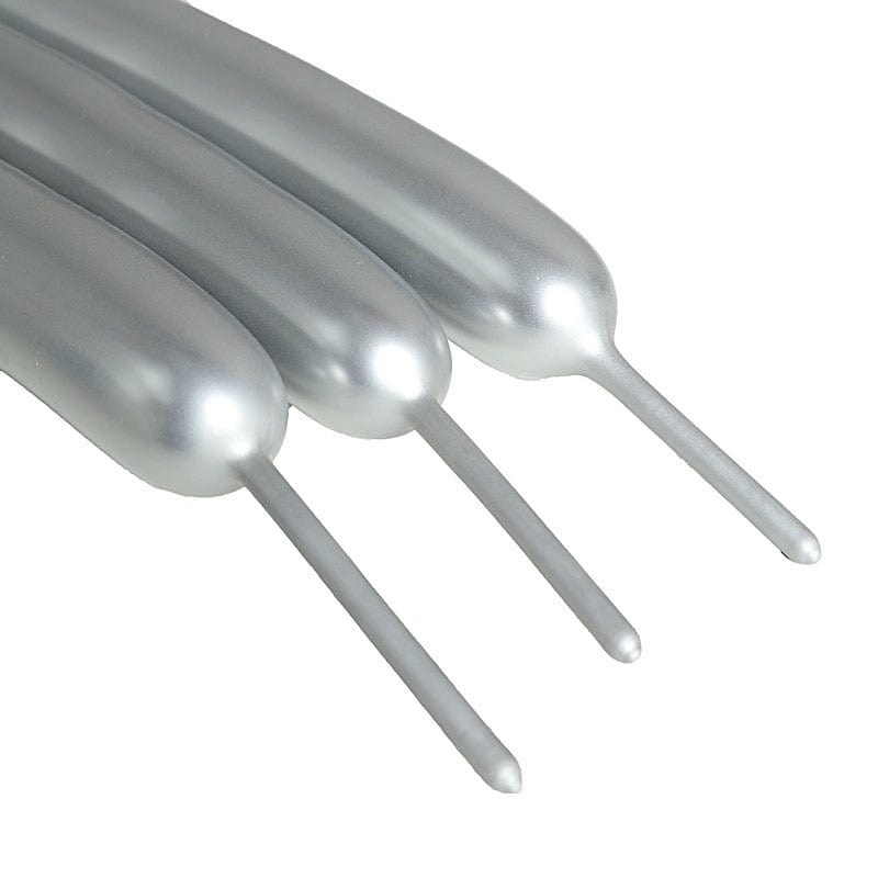 50 pcs 30" Long Modeling Twisting Metallic Latex Balloons