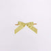 50 pcs 4" Pre Tied Nylon Ribbon Glitter Twist Tie Bows RIB_BOW_GLIT01_GOLD