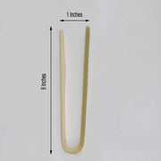 50 pcs 6" long Bamboo Sustainable Food Serving Disposable Tongs - Natural DSP_BIRC_YY001_6