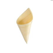 50 pcs 6" long Wooden Food Serving Cones - Natural DSP_BIRC_BO002_7