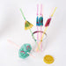 50 pcs Mini Umbrella Party Plastic Straws - Assorted STRAW_PLST01_UMB