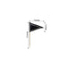 50 pcs Pennant Flag Toothpicks - Disposable Tableware FAV_FLAG01_BLK