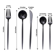 50 pcs Plastic Cutlery Spoon Fork Knife Set - Disposable Tableware