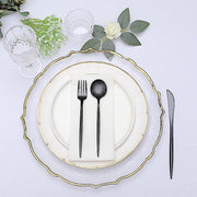 50 pcs Plastic Cutlery Spoon Fork Knife Set - Disposable Tableware