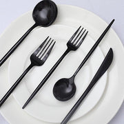50 pcs Plastic Cutlery Spoon Fork Knife Set - Disposable Tableware