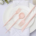 50 pcs Plastic Cutlery Spoon Fork Knife Set - Disposable Tableware