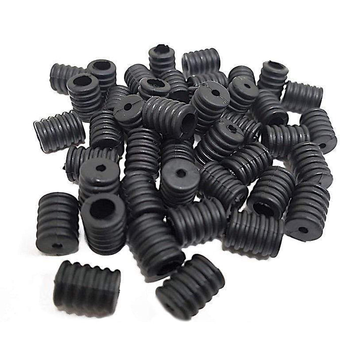50 pcs Silicon Buckles Face Masks Earloop Adjuster Protective Covers - Black CARE_CLIP