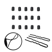 50 pcs Silicon Buckles Face Masks Earloop Adjuster Protective Covers - Black CARE_CLIP