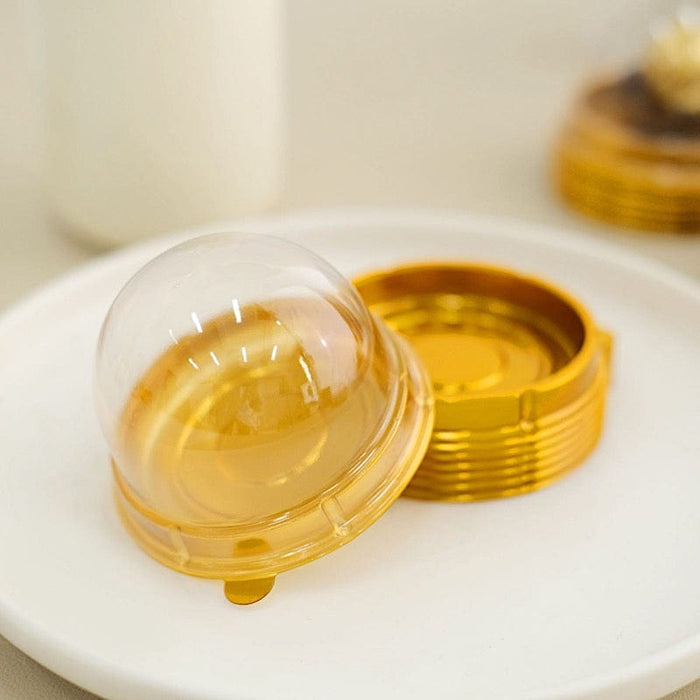 12pcs Single Clear Cupcake Containers, Clear Boxes for Favors 3.5