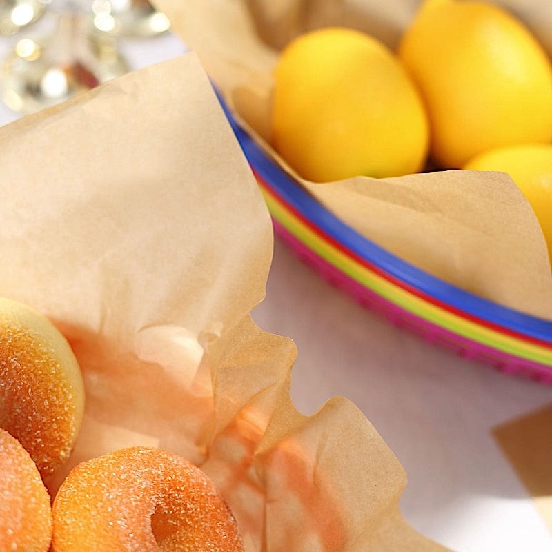 50 Square 12" Pre-cut Wax Paper Food Wrappers Basket Liners - Natural DSP_PPDOL_WAX01_12_NAT