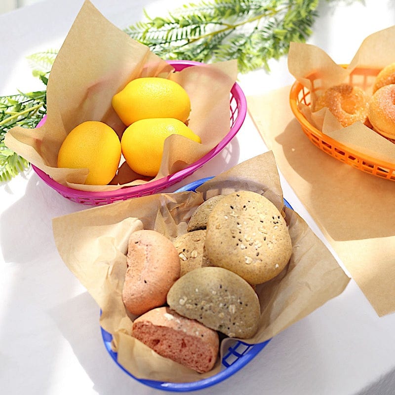 50 Square 12" Pre-cut Wax Paper Food Wrappers Basket Liners - Natural DSP_PPDOL_WAX01_12_NAT