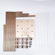 50" tall Candelabra Candle Holder Centerpiece with Glass CHDLR_CAND_030_10_GOLD