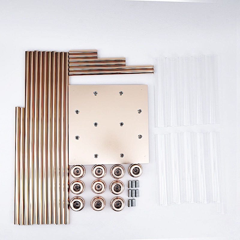 50" tall Candelabra Candle Holder Centerpiece with Glass CHDLR_CAND_030_10_GOLD