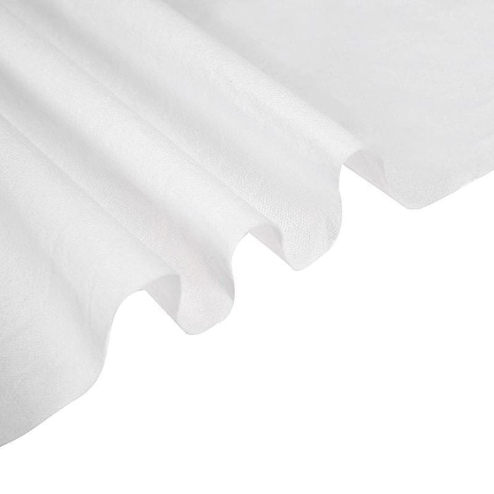 50" x 108" Rectangular Disposable Airlaid Paper Tablecloth - White TAB_DSP_001_50108_WHT