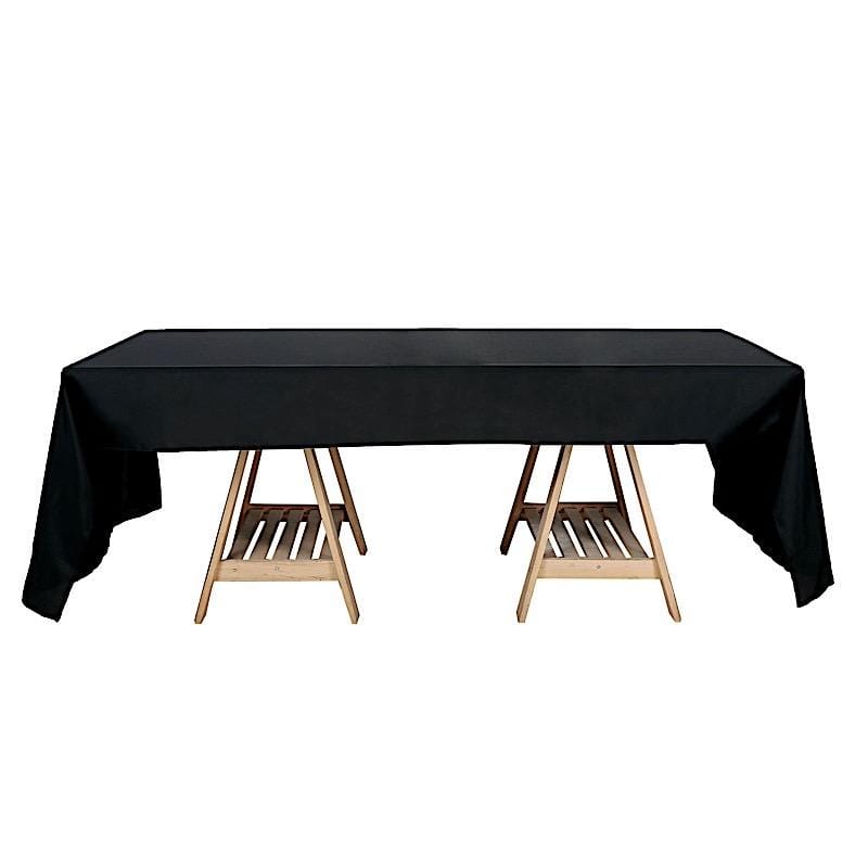 50" x 120" Polyester Rectangular Tablecloth - Black TAB_50120_BLK_POLY