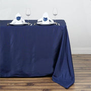 50" x 120" Polyester Rectangular Tablecloth - Navy Blue TAB_50120_NAVY_POLY