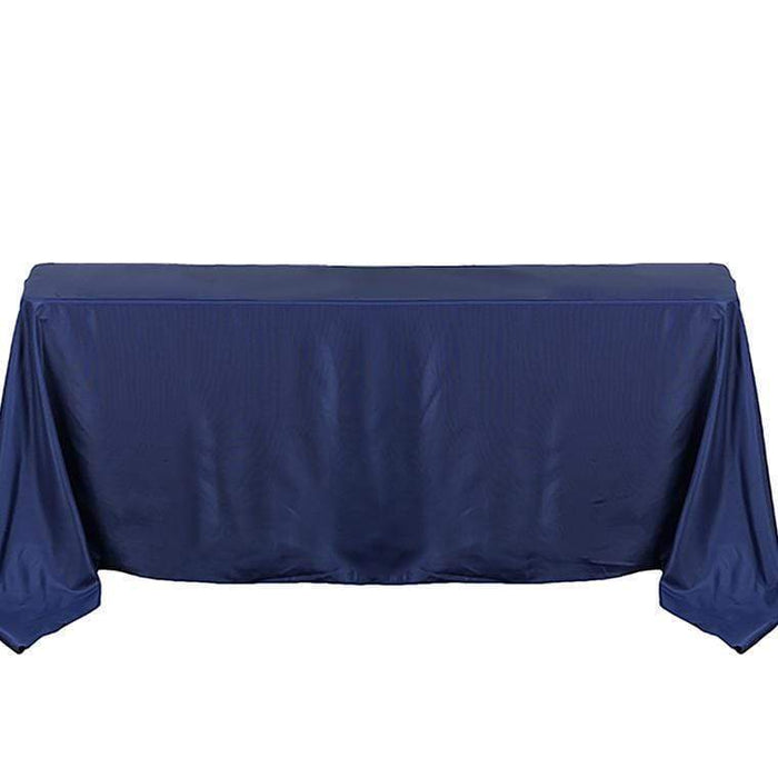 50" x 120" Polyester Rectangular Tablecloth - Navy Blue TAB_50120_NAVY_POLY