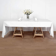 50" x 120" Polyester Rectangular Tablecloth - White TAB_50120_WHT