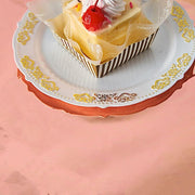 50" x 50" Square Metallic Disposable Plastic Tablecloth - Rose Gold TAB_FOL_01_50X50_054