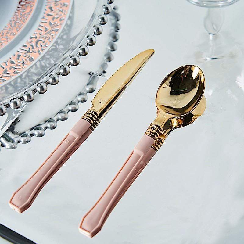 50" x 50" Square Metallic Disposable Plastic Tablecloth