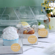 500 Handmade Especially For You 2" Round Self Adhesive Stickers Roll - Natural with White STK_HM_003_2