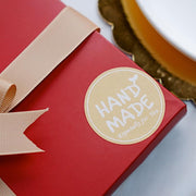 500 Handmade Especially For You 2" Round Self Adhesive Stickers Roll - Natural with White STK_HM_003_2