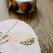 500 pcs 1.5" Round Self Adhesive Thank You with Greenery Stickers Roll - Natural and White STK_THKS_007_15