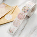 500 Round Floral Self Adhesive Baby Shower Stickers Roll - Assorted STK_BABY_001_15