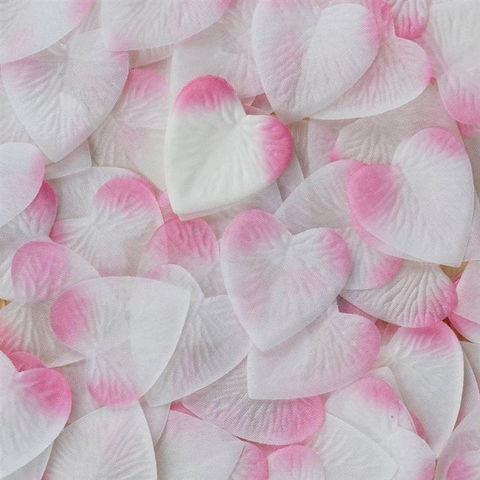 500 Silk Heart Rose Petals Wedding Decorations