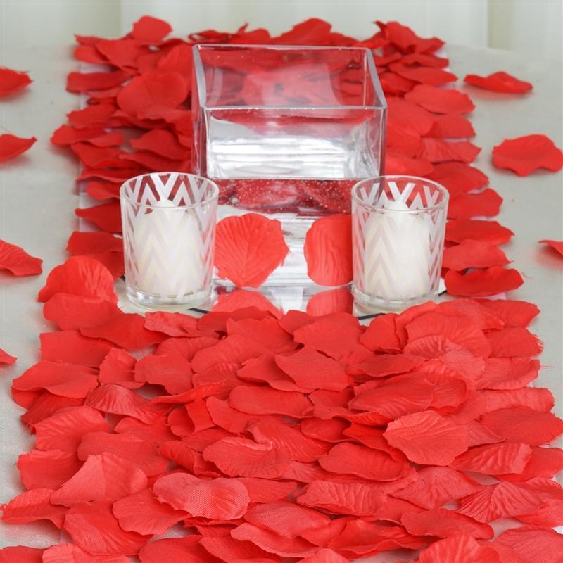 500 Silk Rose Petals Wedding Decorations