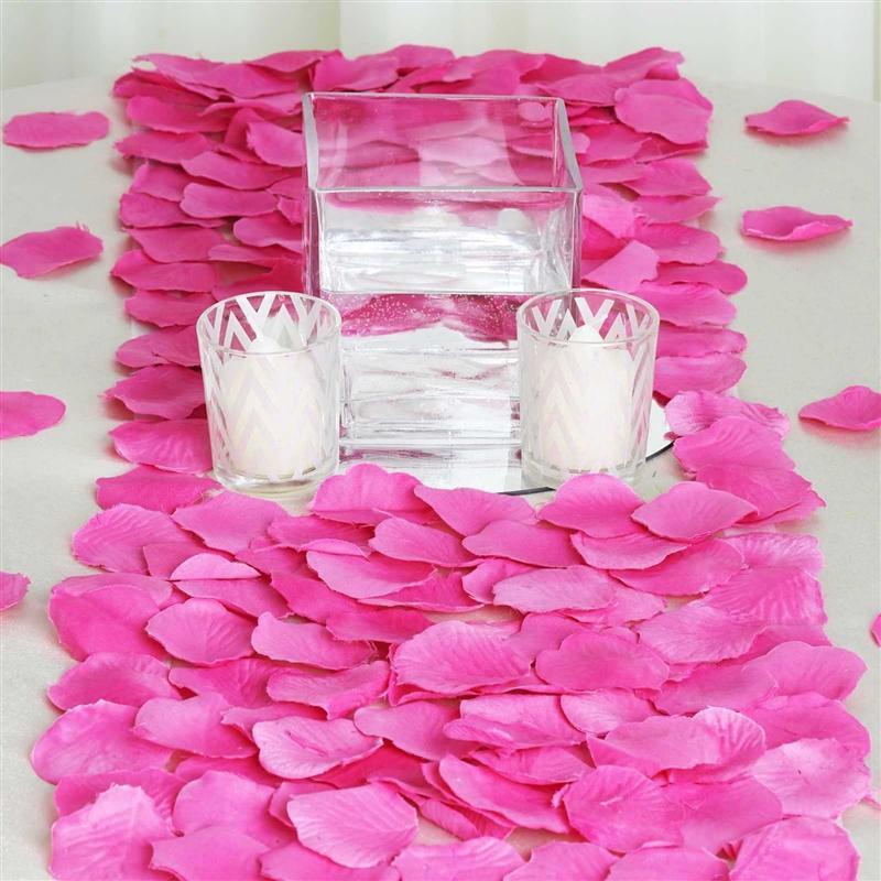 500 Silk Rose Petals Wedding Decorations