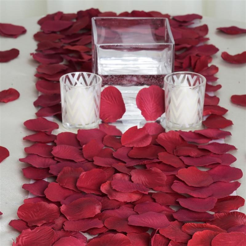 500 Silk Rose Petals Wedding Decorations