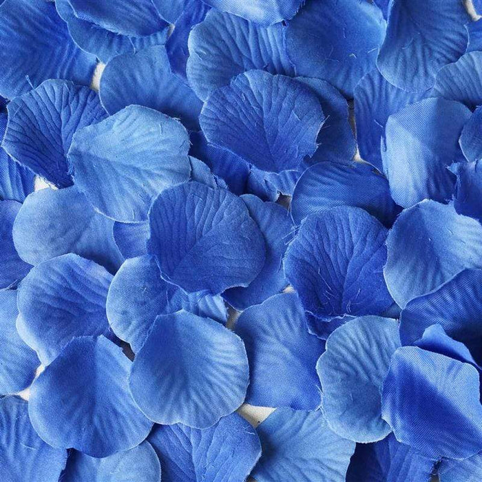 500 pcs Silk Rose Petals Pool Blue Wedding Decorations - VANRINA