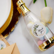 500 Thank You 1.5" Round Self Adhesive Greenery Frame Stickers Roll - White with Black STK_THKS_001_15