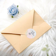 500 Thank You 1.5" Round Self Adhesive Stickers Roll with Geometric Design - Assorted STK_THKS_002_15