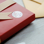 500 Thank You 1" Self Adhesive Floral Stickers Roll - Purple STK_THKS_003_1