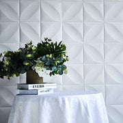 52 sq ft Diamond 3D Self Adhesive Foam Wall Panels - White WLL_FOAM02_WHT
